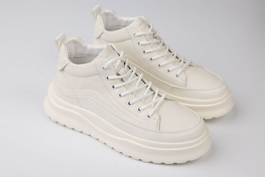 Men's genuine leather boots FRANCO GERARDO 7793 White