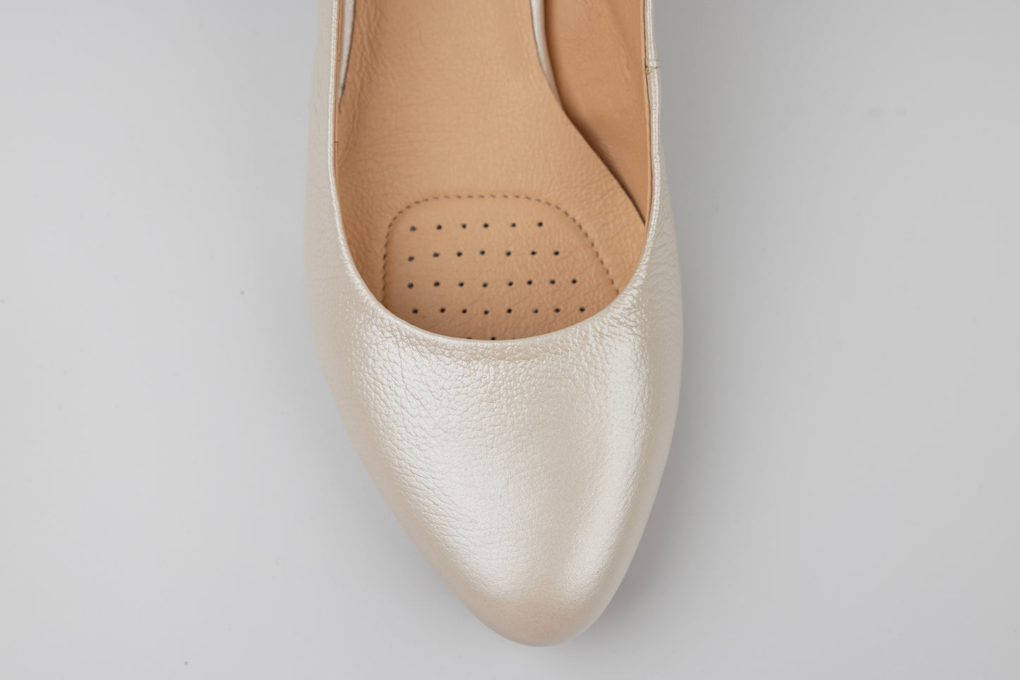 Women's genuine leather shoes PULSO 515 Cream