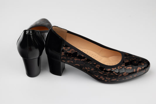 Women's genuine leather shoes PULSO 372 NLM XXL