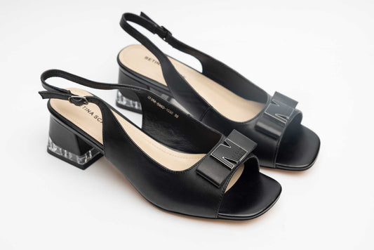 Women's sandals made of natural leather BETINA 5969 N