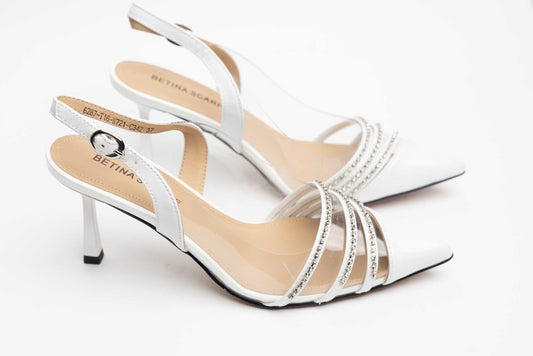 Women's genuine leather shoes BETINA dec 6287 White