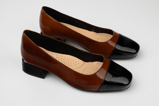 Women's genuine leather shoes PULSO 1553 Brown N XXL