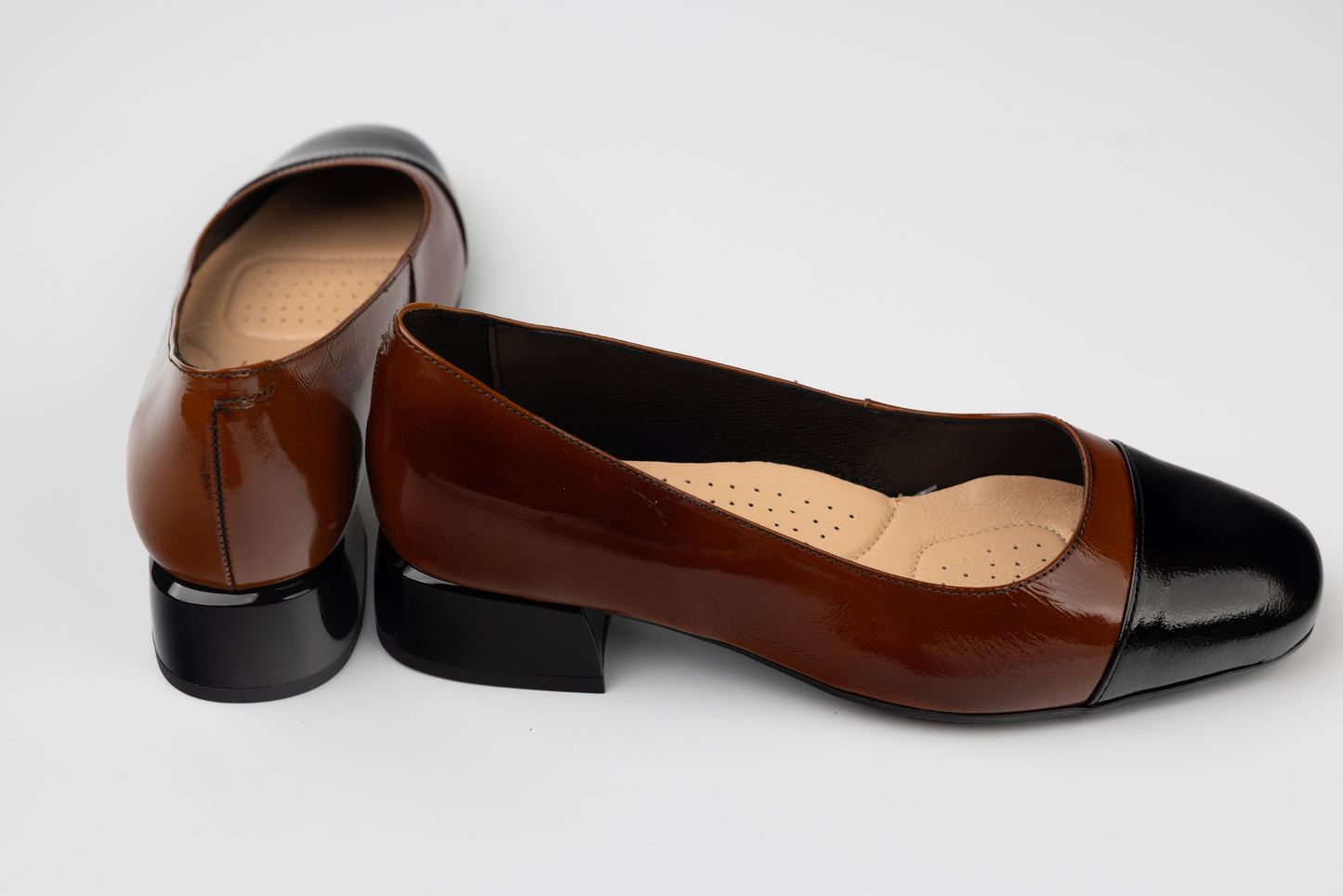 Pantofi dama piele naturală PULSO 1553 Maro N XXL