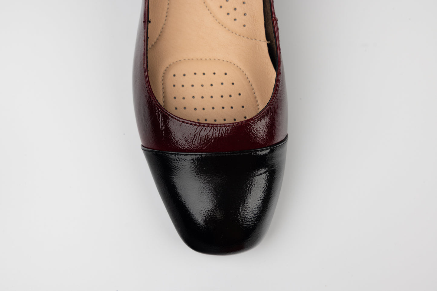 Pantofi dama piele naturală PULSO 1553 Bordo N XXL