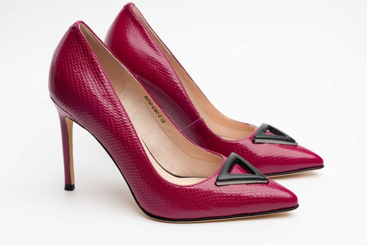 Women's genuine leather shoes BETINA 730 Fuxia