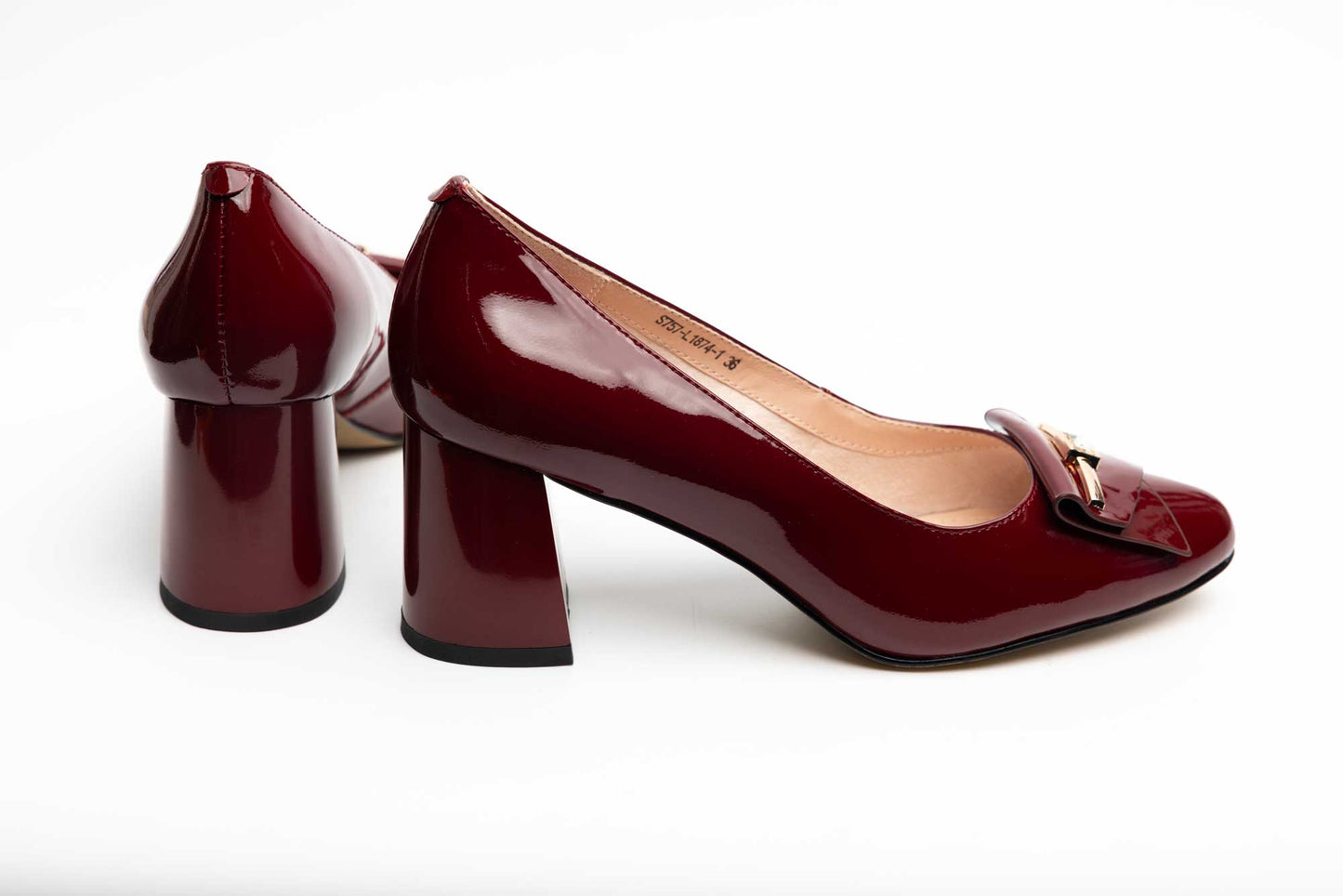 Pantofi dama piele naturală BETINA 1874 Bordo lac