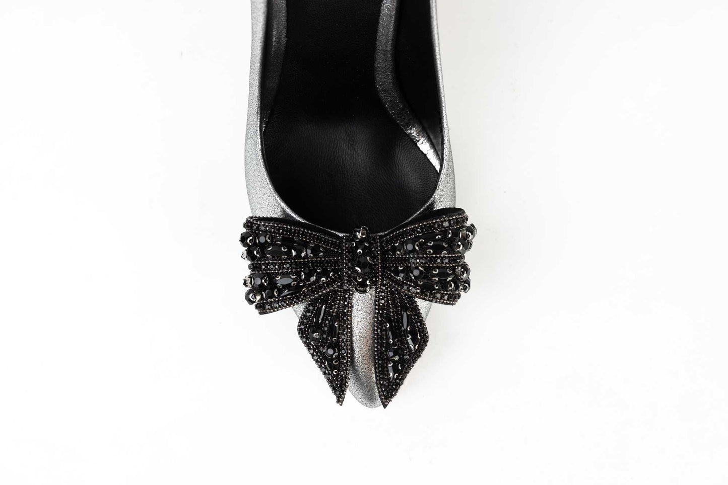 Pantofi dama stiletto piele naturala BOTTA 1-03 Argintiu