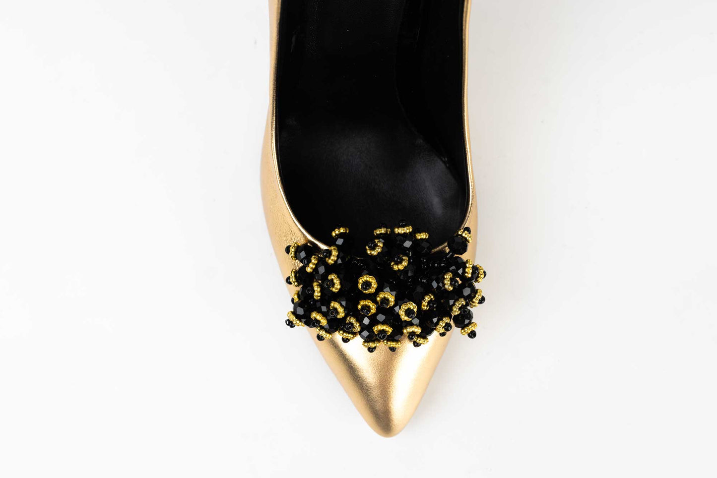 Pantofi dama stiletto piele naturala BOTTA 1-03 Auriu