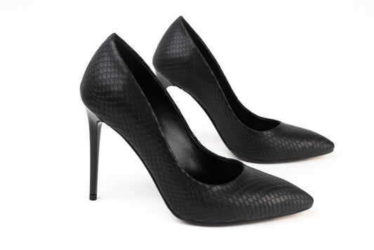 Women's stiletto shoes made of genuine leather BOTTA 03N snake