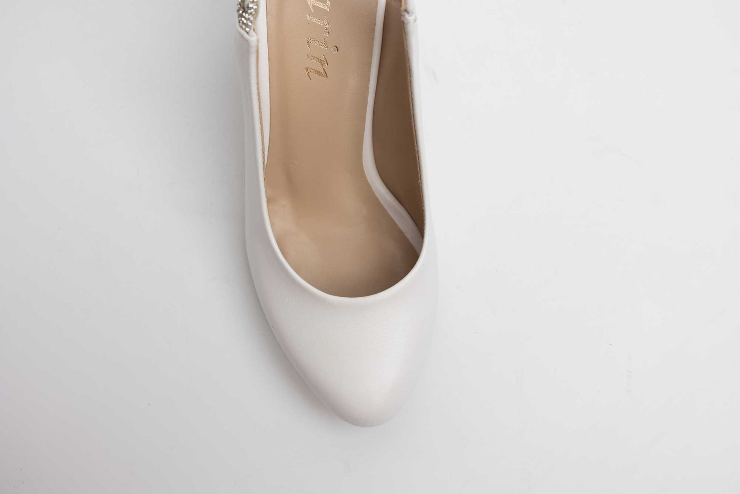 Pantofi mireasa piele eco KARIN 082 Alb box
