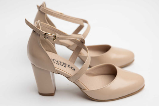 Women's genuine leather shoes ANTONIO 336 Box pink