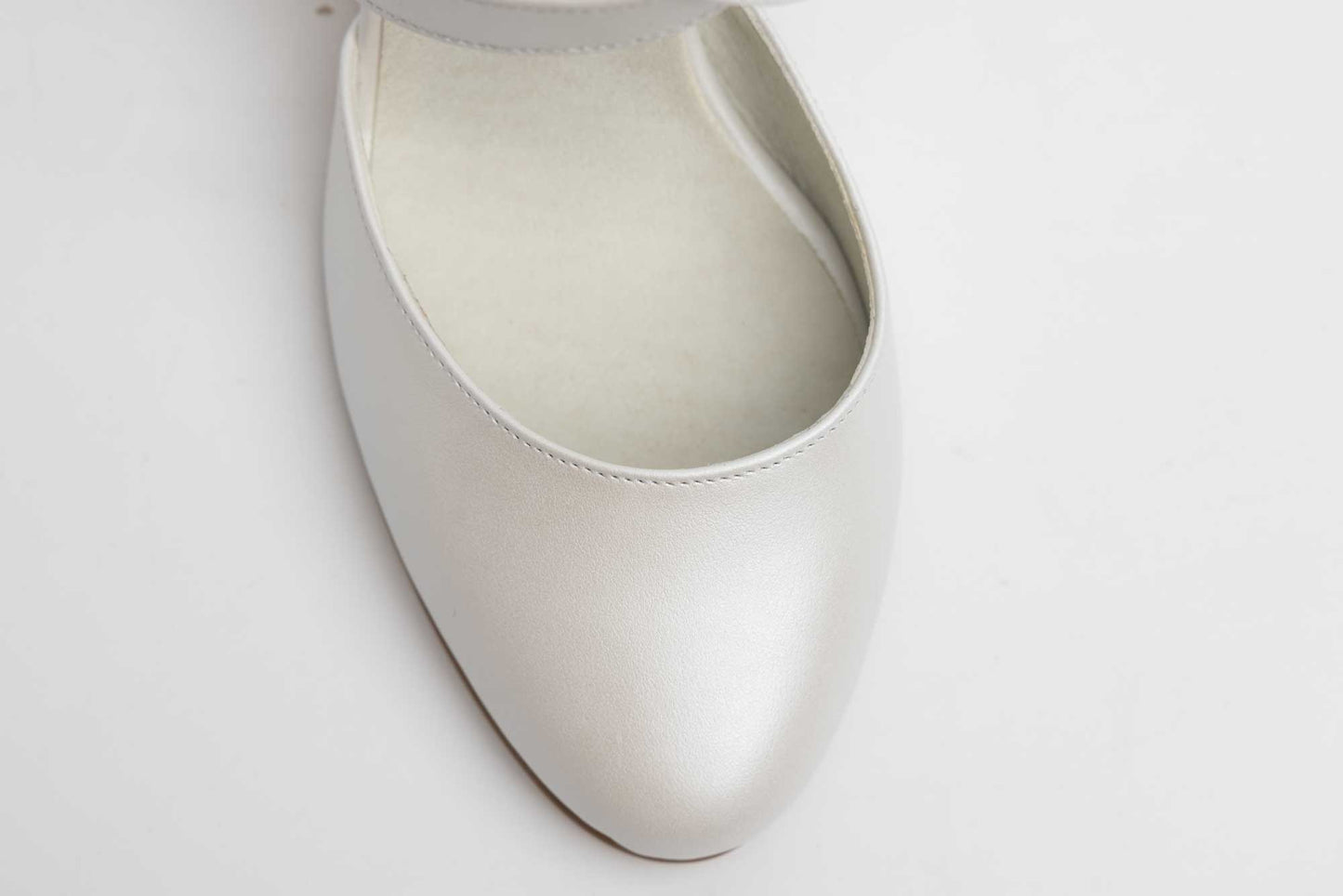 Pantofi mireasa piele naturala ANTONIO 336 Alb box