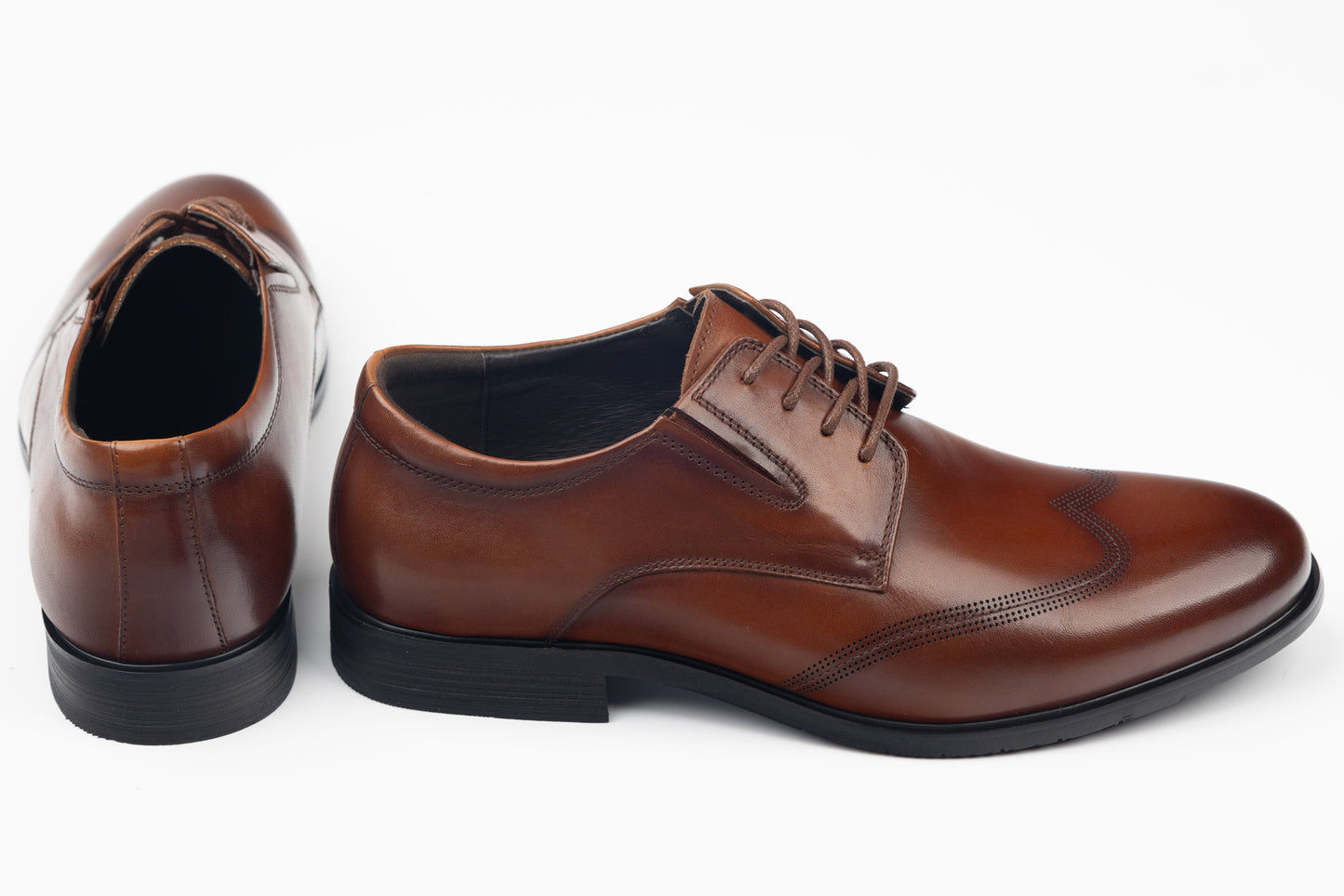Pantofi barbati piele naturală JOHAN 16535 Maro