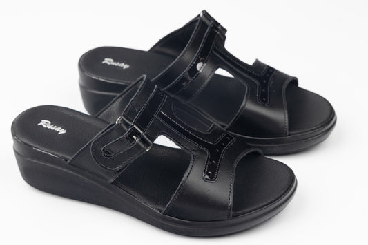 Women's genuine leather slippers RUSAY 410 N