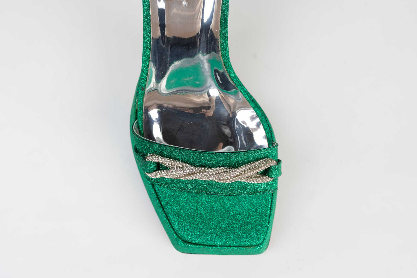 Women's eco-leather sandals LONDON 301-17 green