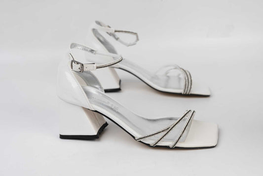 Women's eco-leather sandals LONDON 320 white