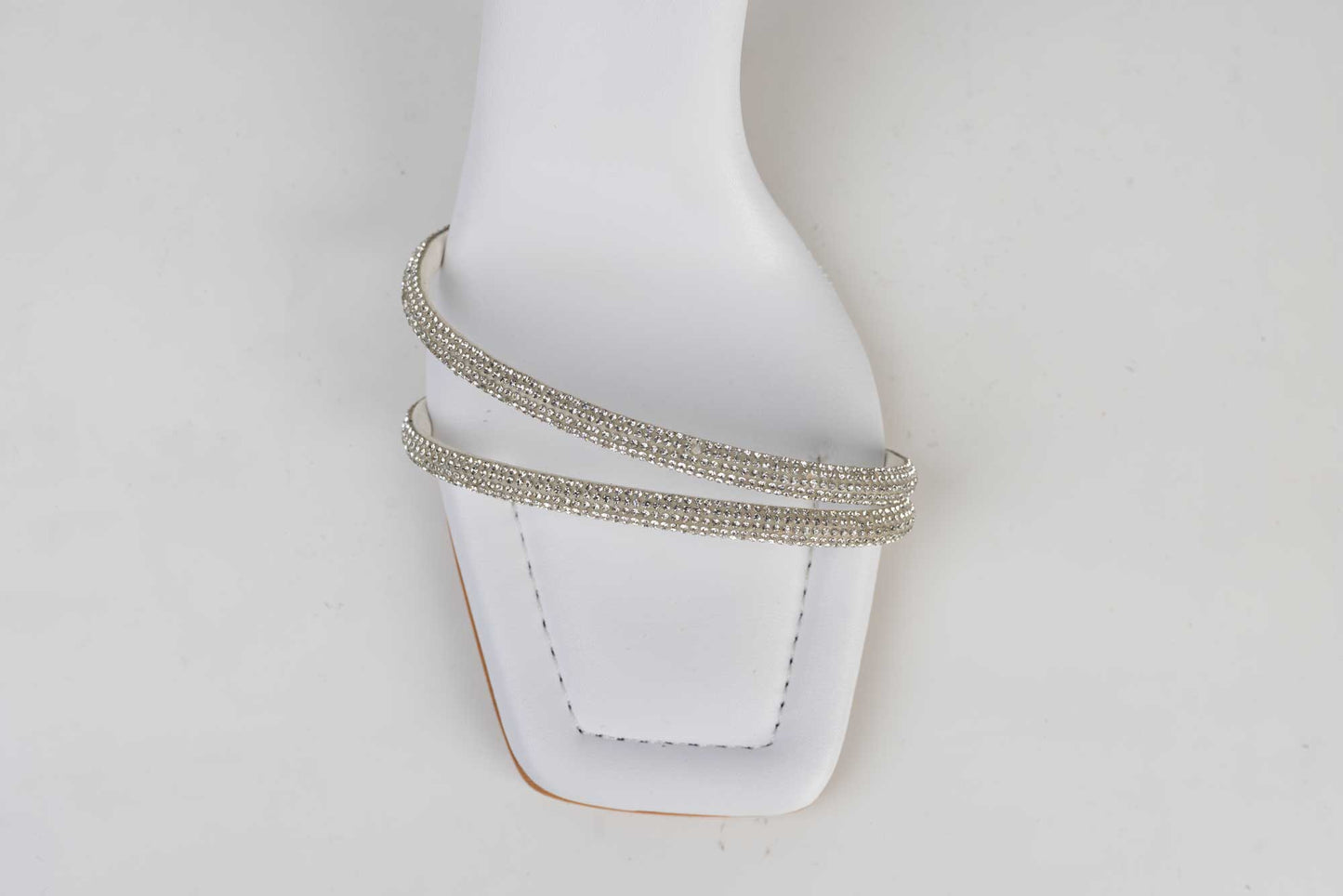 Women's eco-leather sandals LONDON 345 white