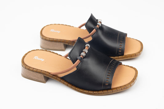 Women's genuine leather slippers RUSAY Mira N