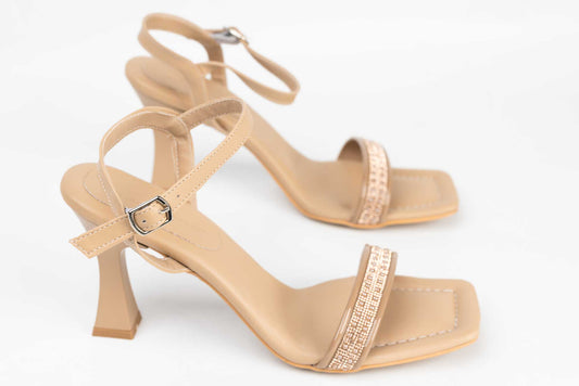 Women's eco-leather sandals LONDON 391-10 beige