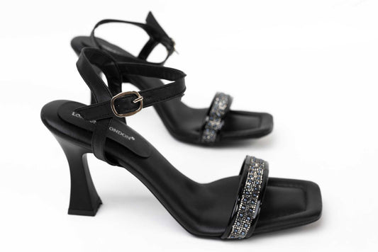 Women's eco-leather sandals LONDON 391-10 black