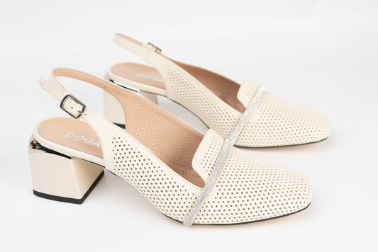 Women's shoes made of natural leather DOGATI 573 Beige