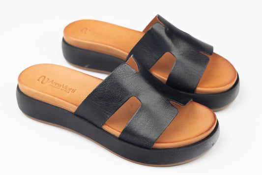 Women's genuine leather slippers ANNA VIOTI 2713 N