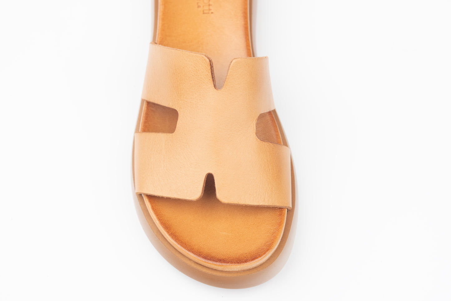 Slapi dama piele naturala ANNA VIOTI 2713 Camel