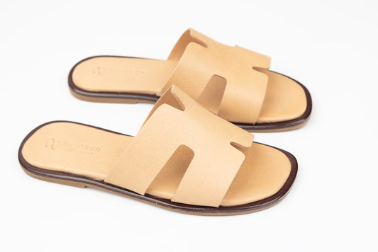 Women's genuine leather flip-flops ANNA VIOTI