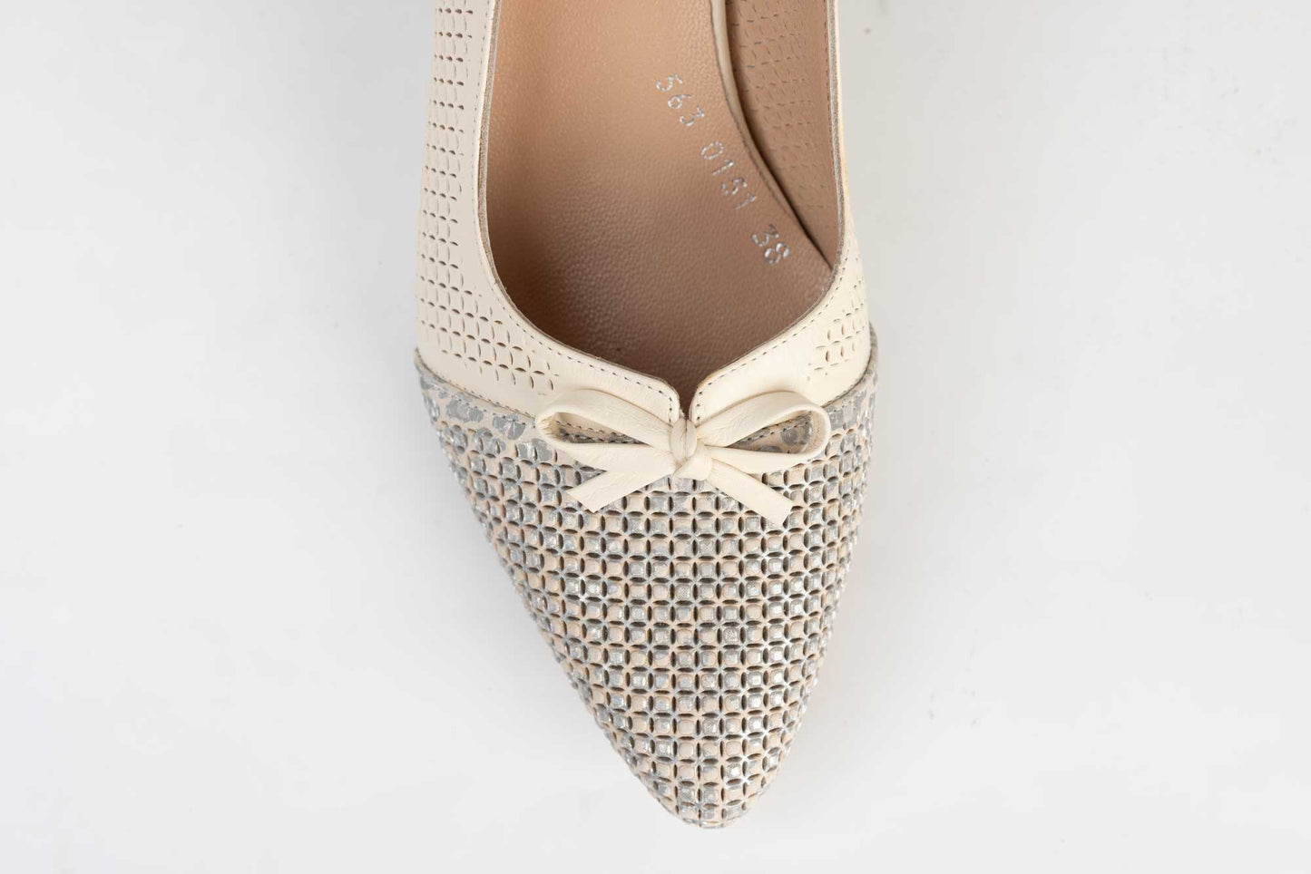 Pantofi dama piele naturala intepata DOGATI 563 Bej/ LSD 2500 Bej