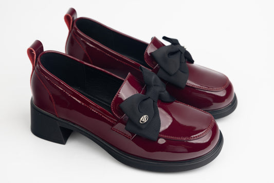 Pantofi dama piele naturală lăcuită FORMAZIONE 2311-1 Bordo lac