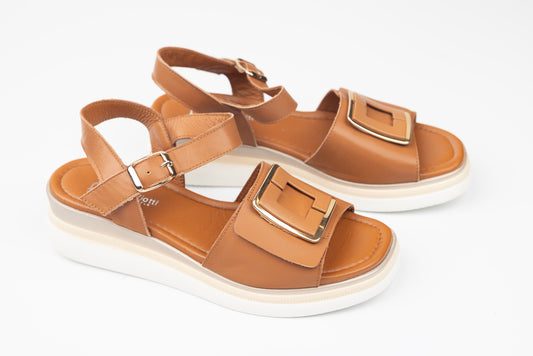 Women's genuine leather sandals ANNA VIOTI 1060 Taba