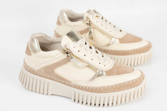 Women's genuine leather shoes DOGATI 5000 Beige