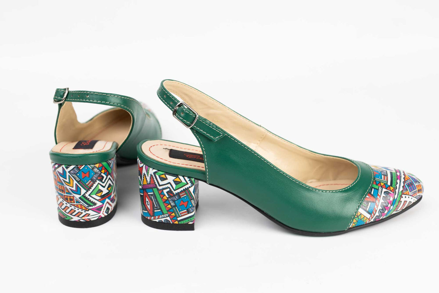 Pantofi dama piele naturala dec 55 Verde