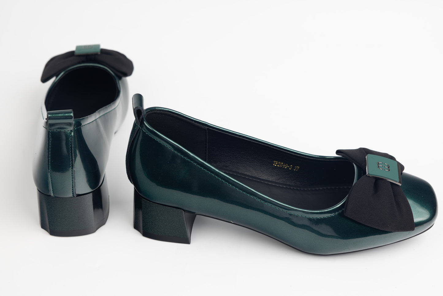 Pantofi dama piele naturală lac FORMAZIONE 2610-3 Verde lac