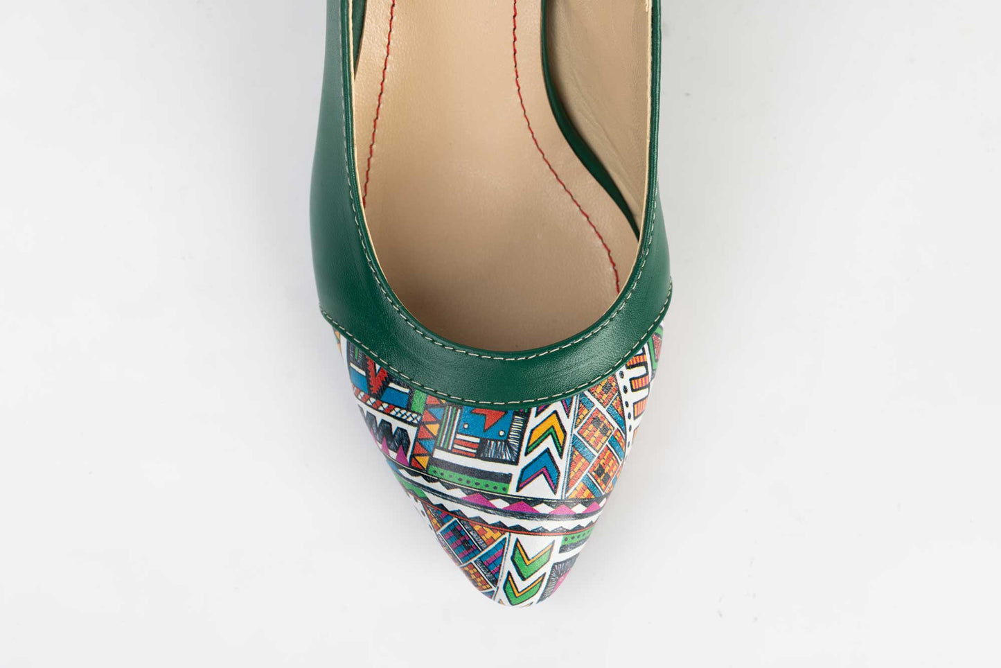 Pantofi dama piele naturala dec 55 Verde