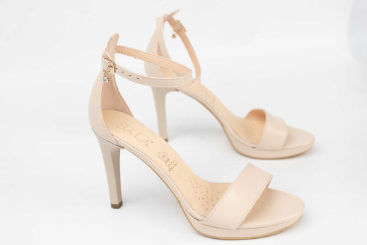 Women's genuine leather sandals SALA 9165 Beige