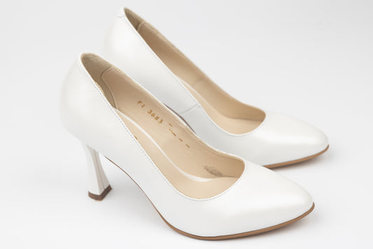 Women's genuine leather shoes PERLA 3683 White