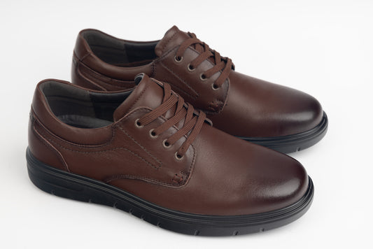 Men's genuine leather shoes JOHAN 8012 Brown