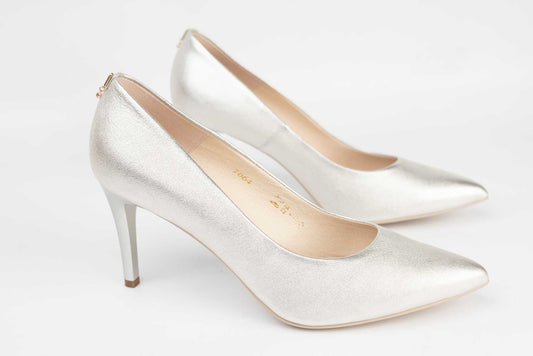 Elegant women's shoes made of genuine leather SALA 7064 Gold