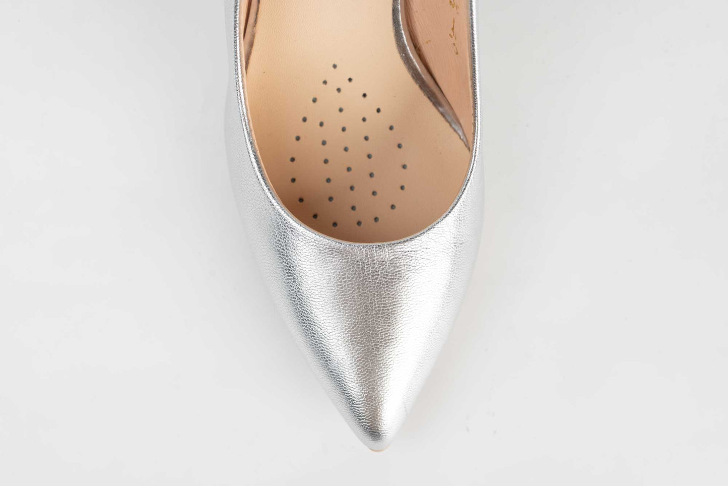 Elegant women's shoes made of genuine leather SALA 7064 Silver