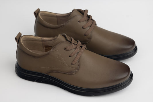 Men's genuine leather shoes JOHAN 405-213 Khaki