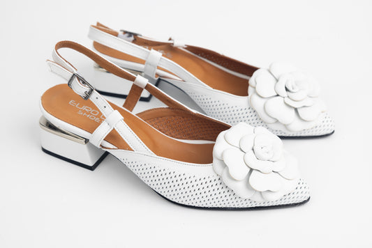 Women's genuine leather shoes LSD 3770 White