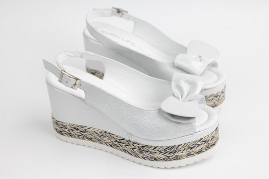 Women's genuine leather sandals LSD 1161 White