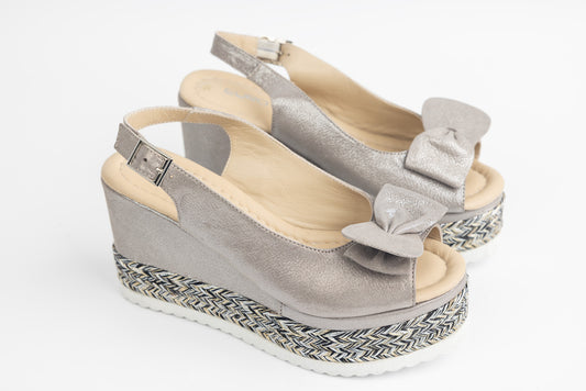 Women's genuine leather orthopedic sandals LSD 1161 Mink