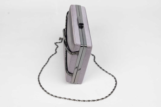 Ladies' envelope 241 Platinum satin