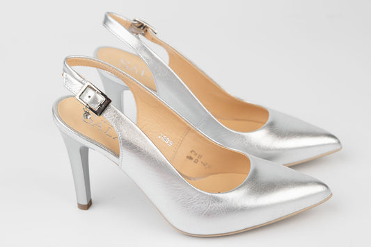Women's genuine leather shoes SALA 1082 Silver