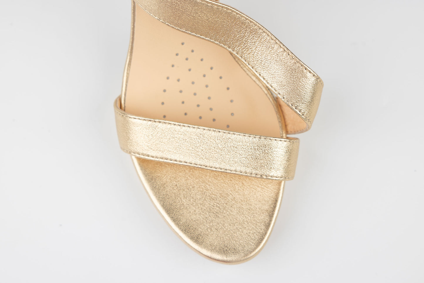 Women's genuine leather sandals SALA 20423 Gold