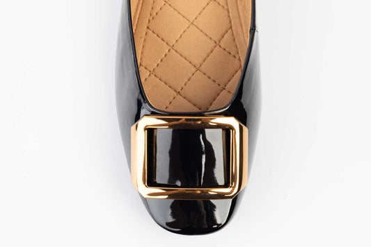 Women's shoes made of natural patent leather FORMAZIONE 1756-10 N lacquer