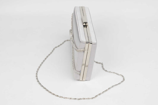 Ladies' envelope 241 Platinum satin