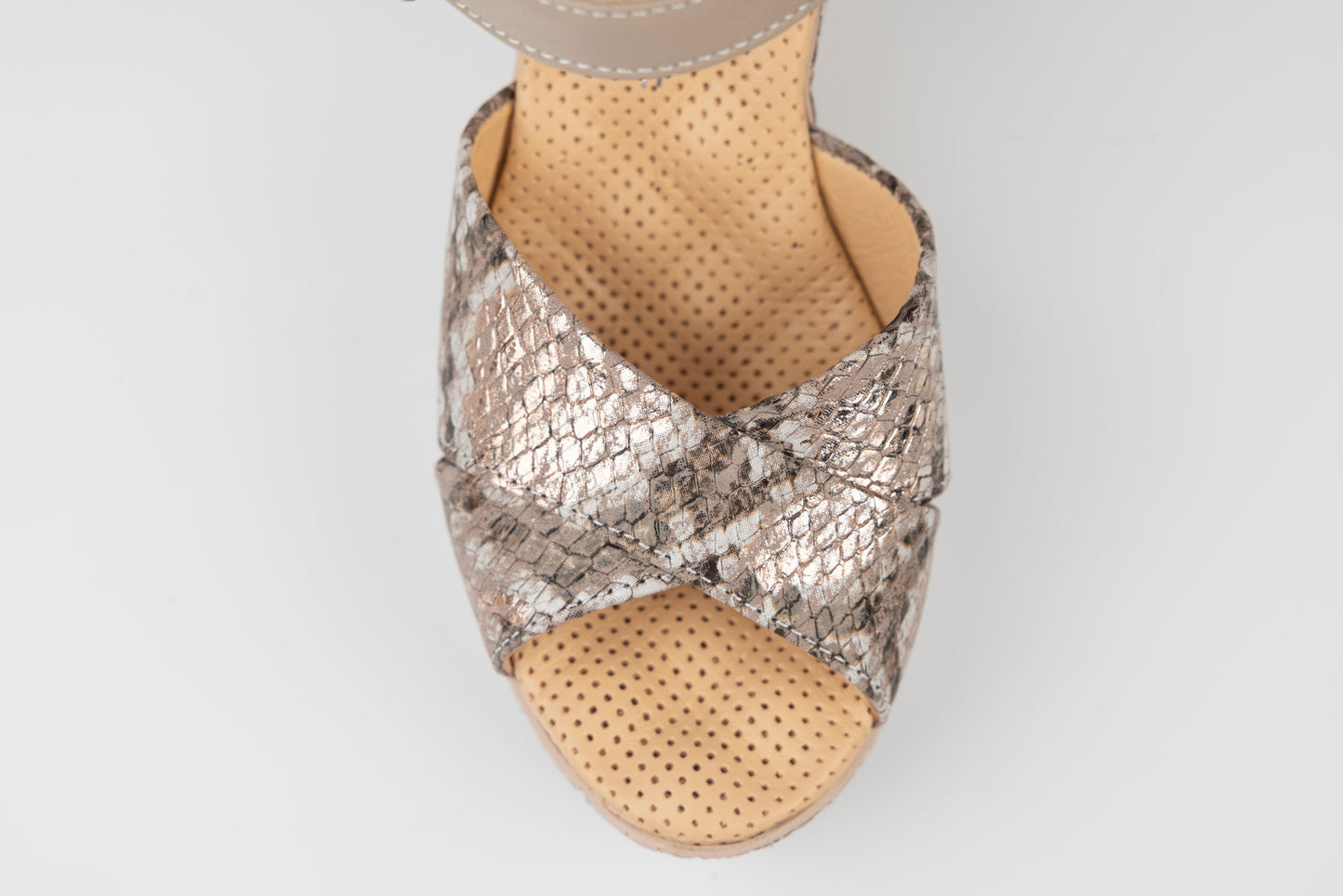 Women's genuine leather sandals LSD 310 Snake au